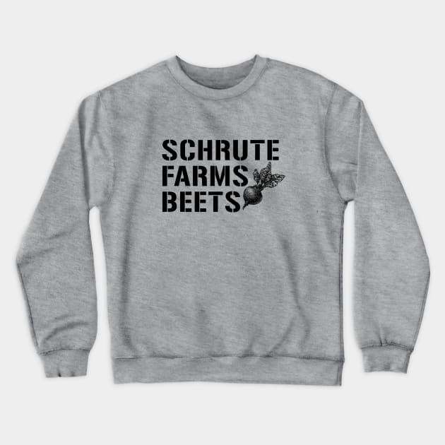 Schrute Farms Beets Crewneck Sweatshirt by Bhagila